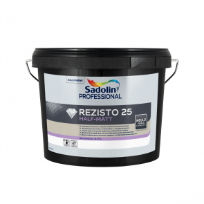Sadolin Professional Rezisto 25 Pusmatēta krāsa sienām BW 2.5L
